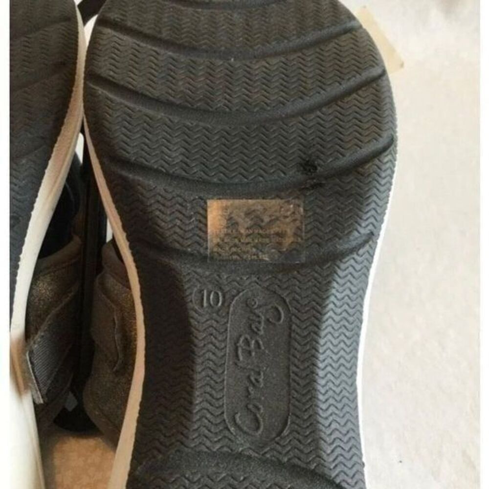 CORAL BAY Sandles Size 10M Gray and Cream - Picture 4 of 4
